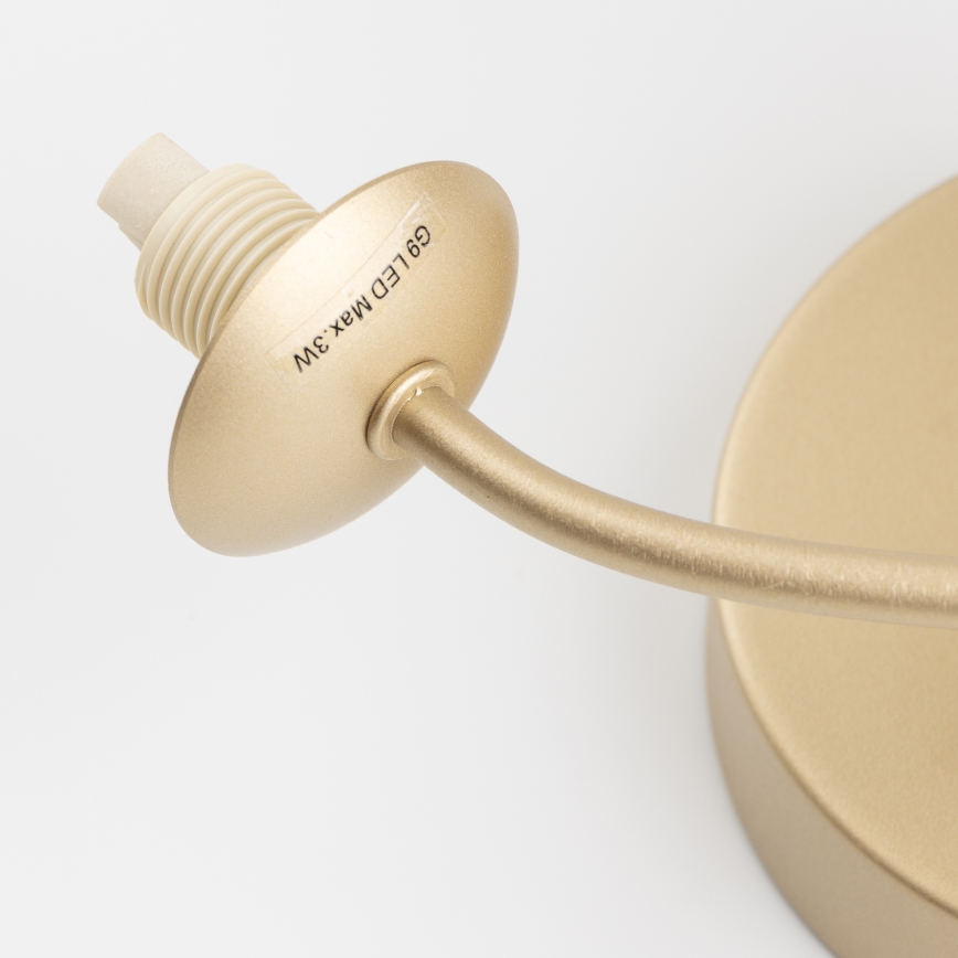 Brilagi - LED-Wandleuchte MISTEL 3xG9/3W/230V golden/weiß