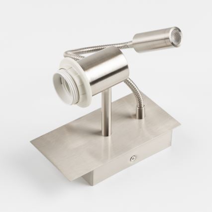 Brilagi - Flexible LED-Wandleuchte NUBILA 1xE27/25W/230V + LED/3W matt Chrom/anthrazit