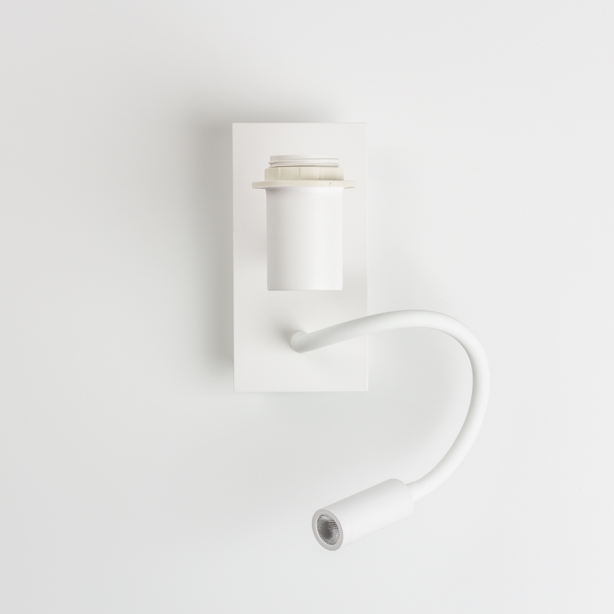 Brilagi - Flexible LED-Wandleuchte NUBILA 1xE27/25W/230V + LED/3W weiß/braun