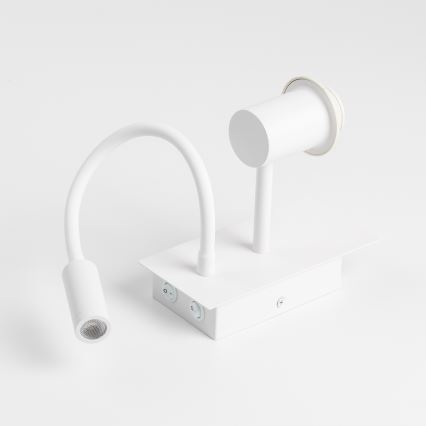 Brilagi - Flexible LED-Wandleuchte NUBILA 1xE27/25W/230V + LED/3W weiß/hellbraun