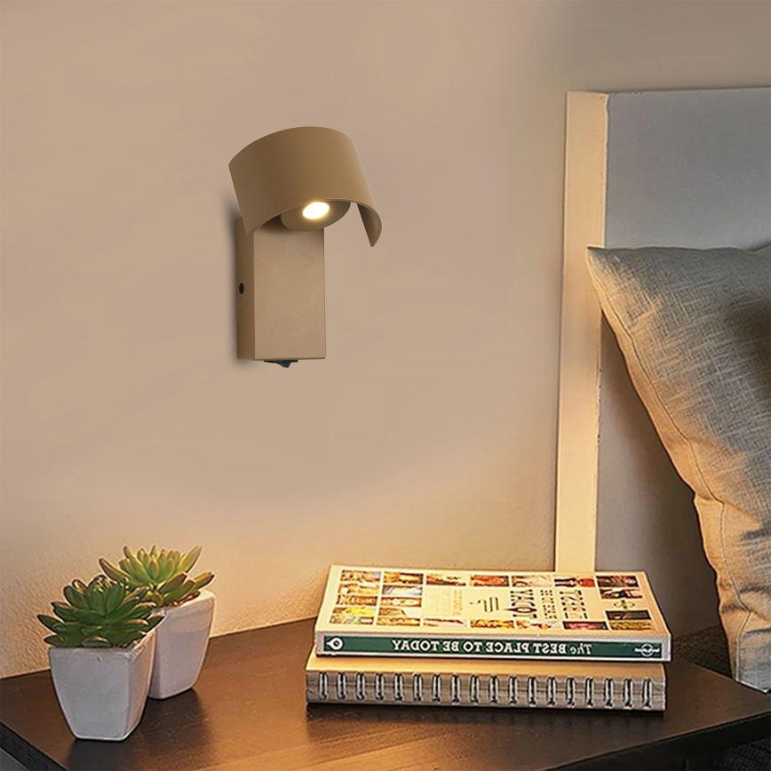 Brilagi - LED-Wandleuchte VASTO LED/3W/230V beige