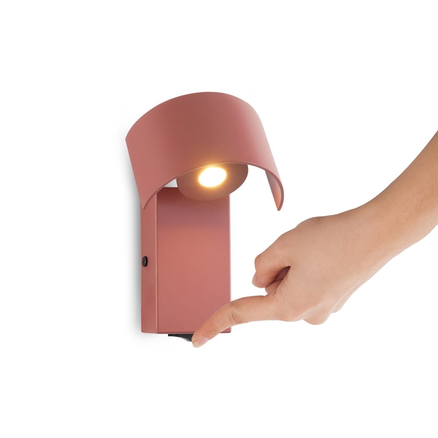 Brilagi - LED-Wandleuchte VASTO LED/3W/230V rot burgunderrot