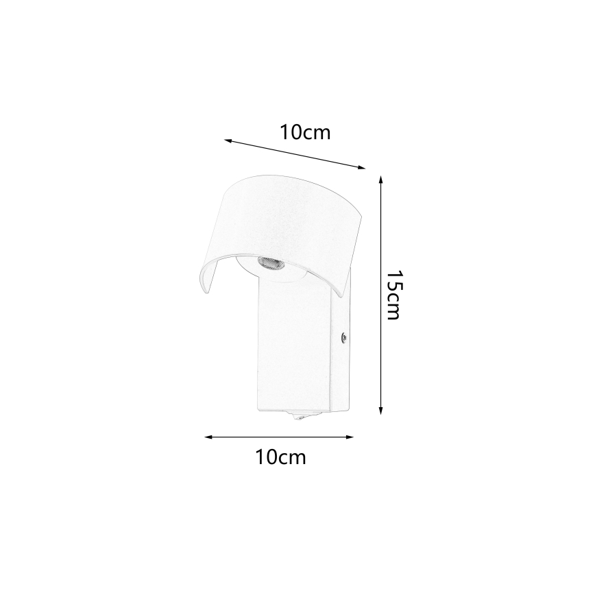 Brilagi - LED-Wandleuchte VASTO LED/3W/230V rot burgunderrot