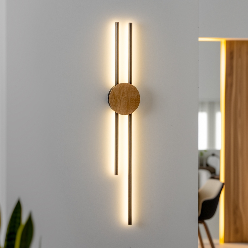 Brilagi - LED-Wandleuchte WOODY COLLINE LED/15W/230V 80 cm Eiche