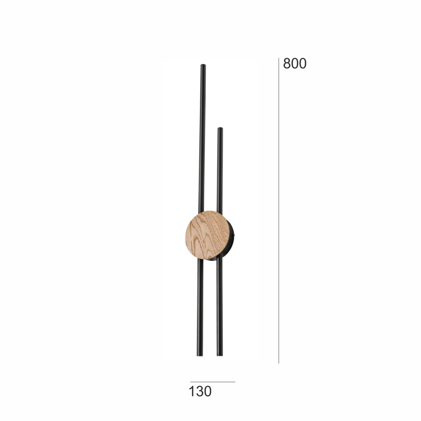 Brilagi - LED-Wandleuchte WOODY COLLINE LED/15W/230V 80 cm Eiche