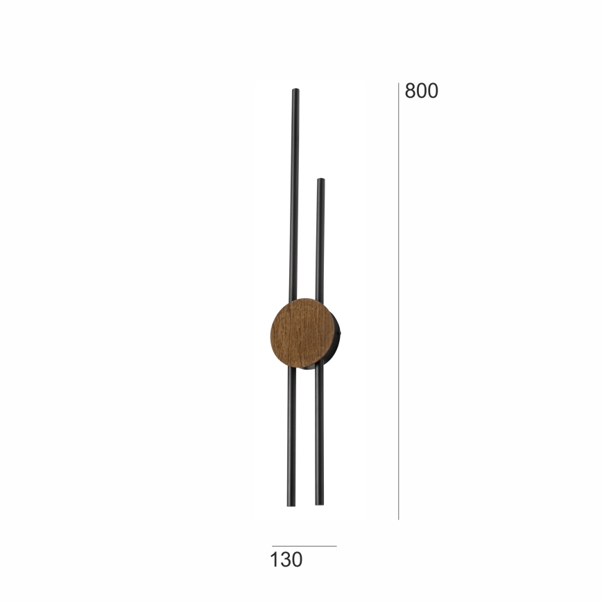 Brilagi - LED-Wandleuchte WOODY COLLINE LED/15W/230V 80 cm Eiche