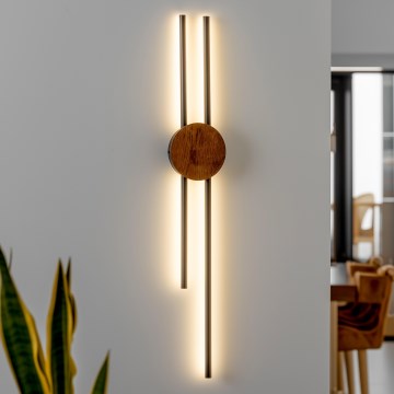 Brilagi - LED-Wandleuchte WOODY COLLINE LED/15W/230V 80 cm Eiche Kirsche