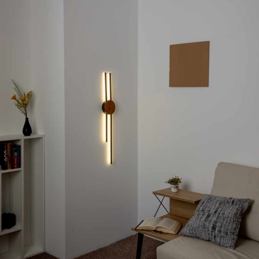 Brilagi - LED-Wandleuchte WOODY COLLINE LED/15W/230V 80 cm Eiche Kirsche