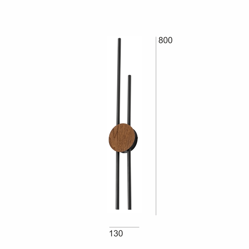 Brilagi - LED-Wandleuchte WOODY COLLINE LED/15W/230V 80 cm Eiche Kirsche