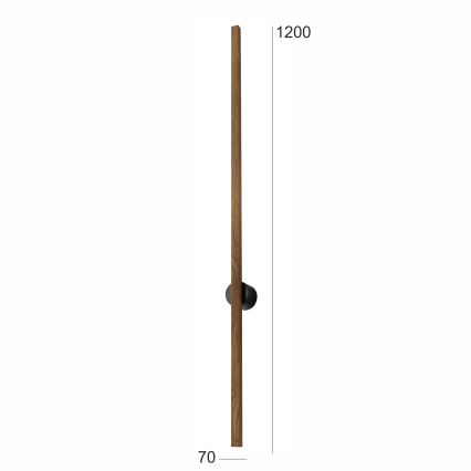 Brilagi - LED Wandleuchte WOODY LINE LED/12W/230V 120 cm Eiche Nussbaum