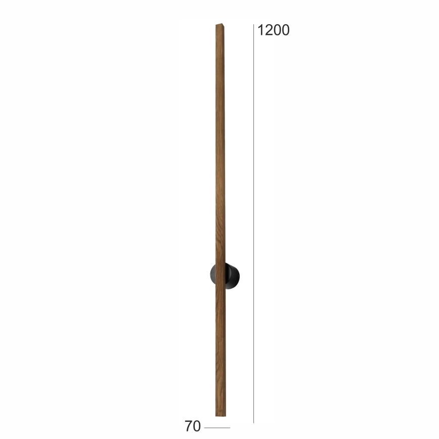 Brilagi - LED Wandleuchte WOODY LINE LED/12W/230V 120 cm Eiche Nussbaum