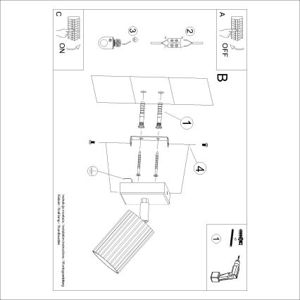 Brilagi - LED-Wandspot CRESTO 1xGU10/10W/230V türkis