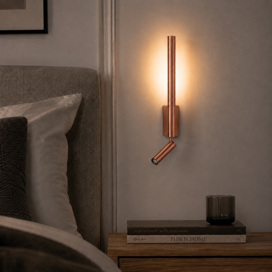 BRILAGI - LED-Wandspot VIXON LED/3W/230V + LED/5W, Bronze, CRI 90
