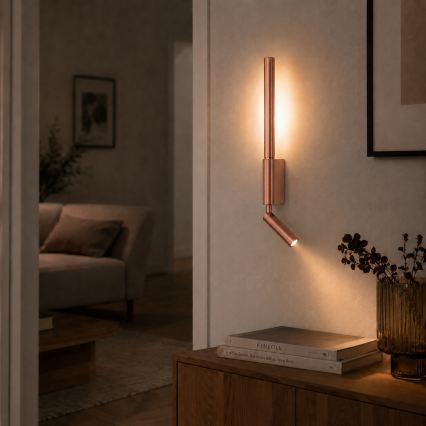 BRILAGI - LED-Wandspot VIXON LED/3W/230V + LED/5W, Bronze, CRI 90