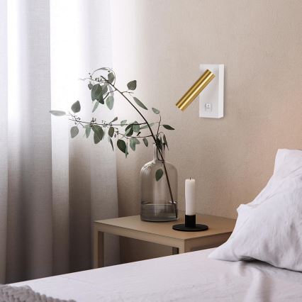 Brilagi - LED-Wandstrahler MAYA LED/3W/230V 4000K weiß/golden