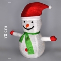 BRILAGI - LED-weihnachtliche Außendekoration, 40 LEDs, 3×AA, IP44, Schneemann