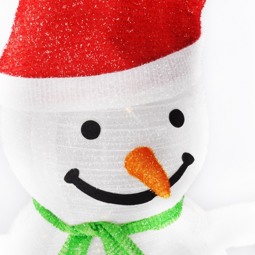 Brilagi - LED-weihnachtliche Außendekoration, 40 LEDs, 3×AA, IP44, Schneemann