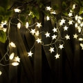 Brilagi - LED-Weihnachts-Lichterkette 40xLED/3xAA 1,8m warmweiß Sterne