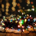 BRILAGI - LED-Weihnachts-Lichterkette für den Außenbereich, 200 LEDs, 2 Funktionen, 25 m, IP44, mehrfarbig