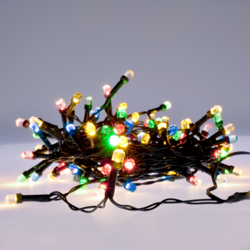 Brilagi - LED-Weihnachts-Lichterkette für den Außenbereich, 200 LEDs, 2 Funktionen, 25 m, IP44, mehrfarbig