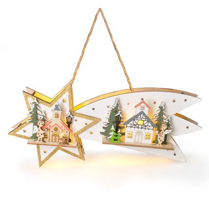 Brilagi - LED Weihnachtsdekoration LED/2xAA Komet