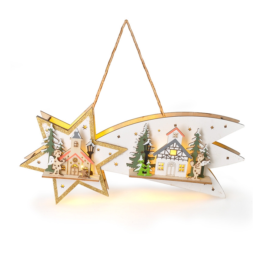Brilagi - LED Weihnachtsdekoration LED/2xAA Komet