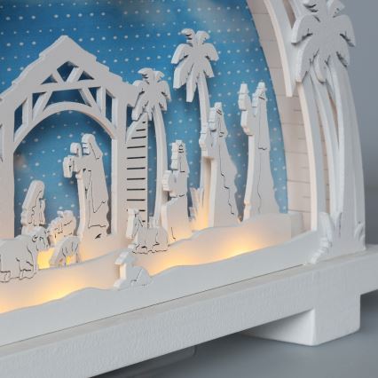 Brilagi - LED Weihnachtsdekoration LED/2xAA Krippe