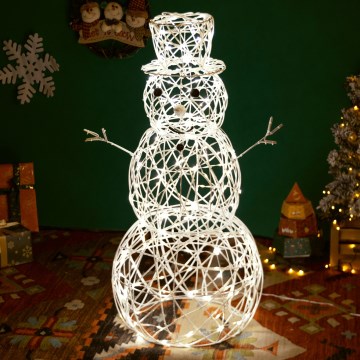 Brilagi - LED Weihnachtsdekoration für den Außenbereich 3,6W/31/230V 2700K 120 cm IP44 Schneemann