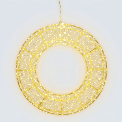 BRILAGI - LED Außen-Weihnachtsdekoration LED/6W/8 Funktionen 43 cm IP44 Ring warmweiß