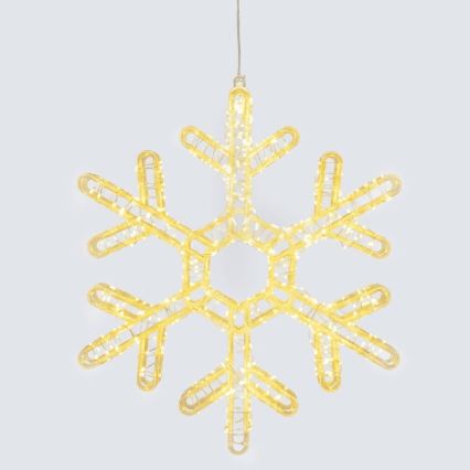 BRILAGI - LED-Außen-Weihnachtsdekoration LED/6W/8 Funktionen 43 cm IP44 Schneeflocke warmweiß