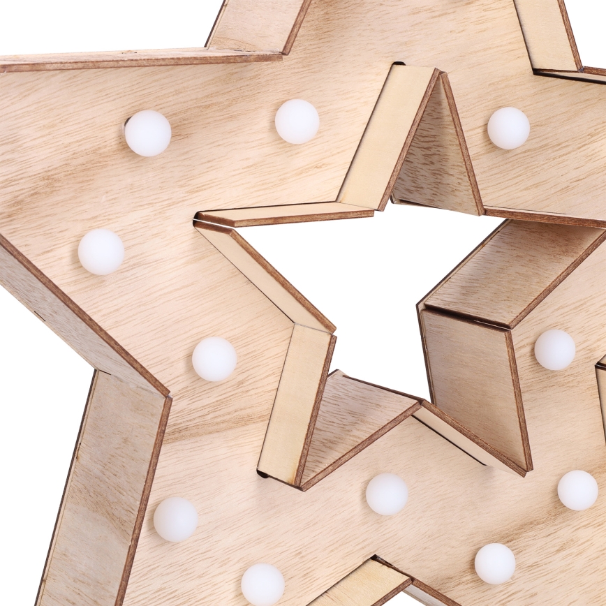 Brilagi - LED Weihnachtsdekoration LED/2xAA 38x40 cm Stern