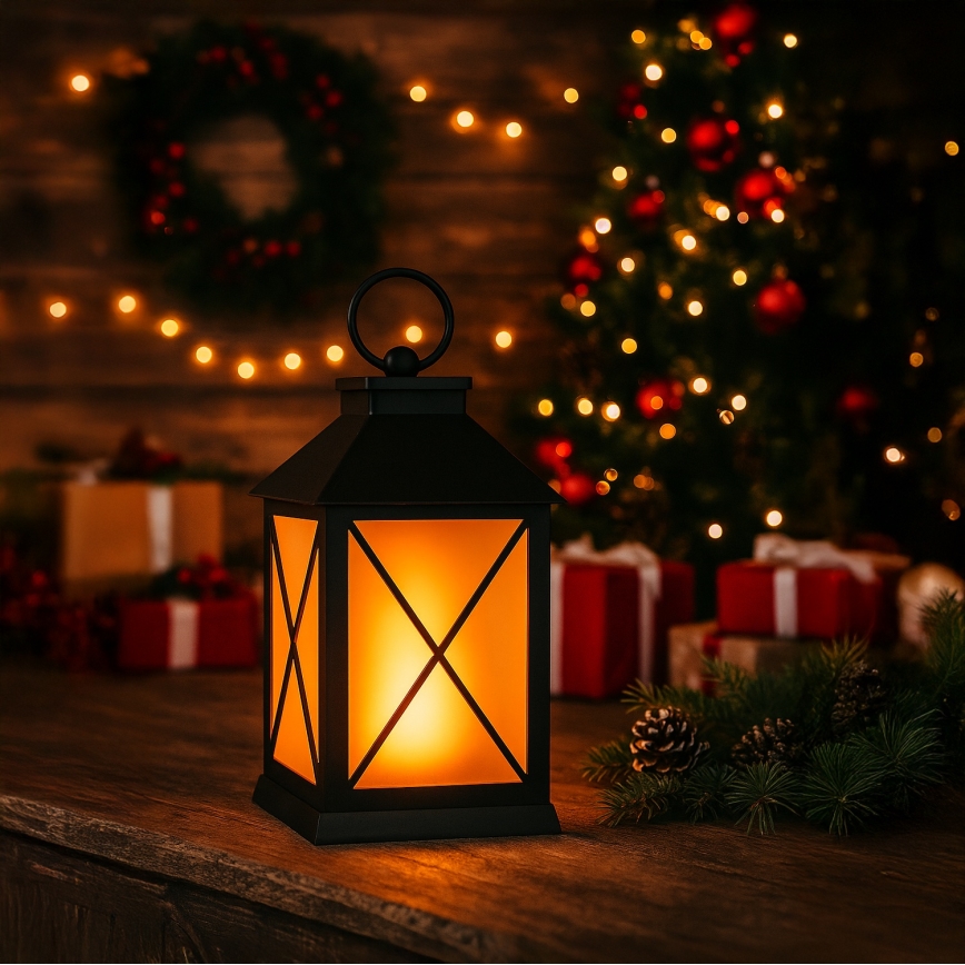 Brilagi - LED-Weihnachtsdekoration LED/2xAA-Laterne
