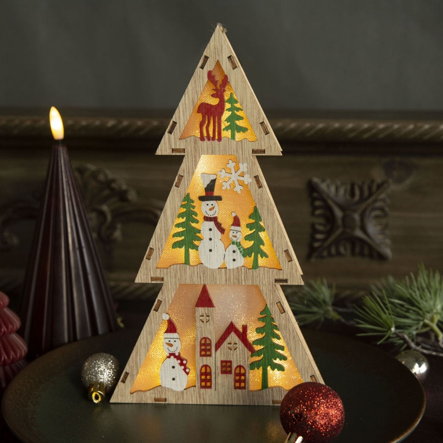 Brilagi - LED Weihnachtsdekoration LED/2xAA Tannenbaum