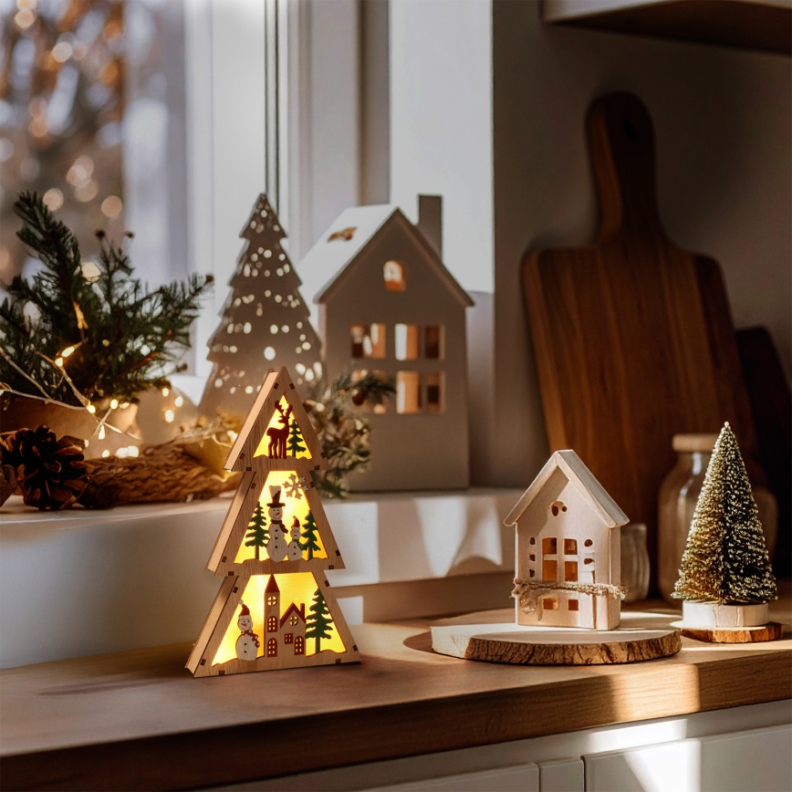 Brilagi - LED Weihnachtsdekoration LED/2xAA Tannenbaum