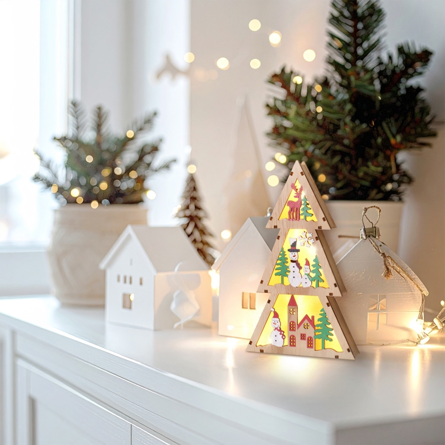 Brilagi - LED Weihnachtsdekoration LED/2xAA Tannenbaum