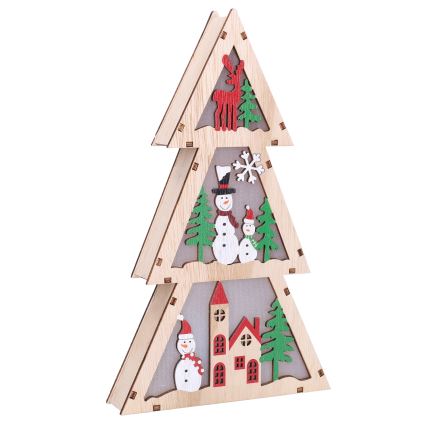 Brilagi - LED Weihnachtsdekoration LED/2xAA Tannenbaum