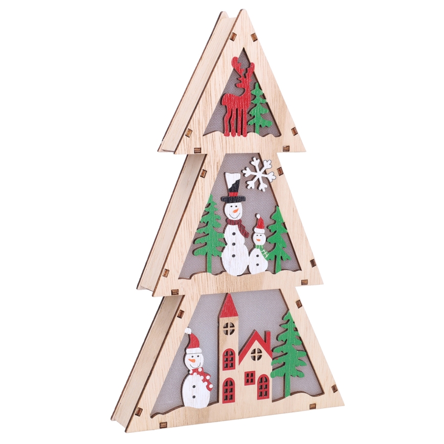 Brilagi - LED Weihnachtsdekoration LED/2xAA Tannenbaum