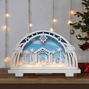 Brilagi - LED-Weihnachtsdekoration LED/2xAA Weihnachtskrippe