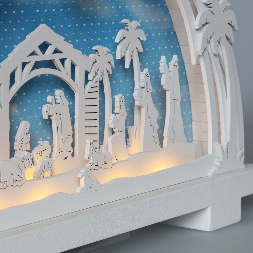 Brilagi - LED-Weihnachtsdekoration LED/2xAA Weihnachtskrippe