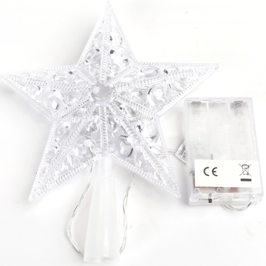 BRILAGI - LED Weihnachtsdekoration LED/3xAA 17 cm Stern kaltweiß