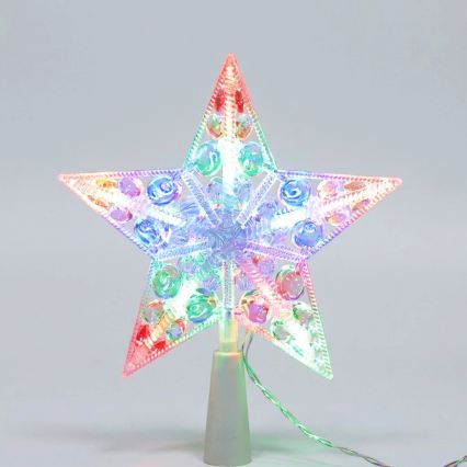 BRILAGI - LED-Weihnachtsdekoration LED/3xAA, 21 cm Stern, mehrfarbig