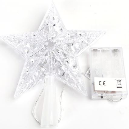 BRILAGI - LED-Weihnachtsdekoration LED/3xAA, 21 cm Stern, mehrfarbig