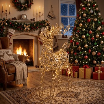 BRILAGI - LED Weihnachtsdekoration LED/3xAA 32 cm Rentier warmweiß