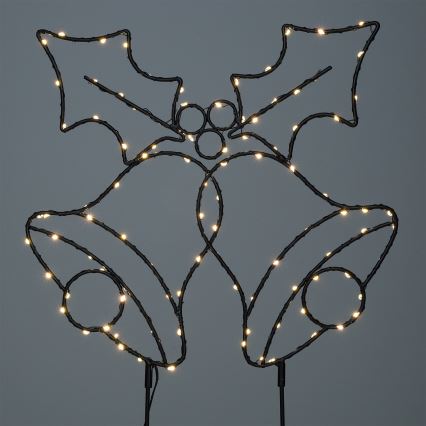 Brilagi - LED-Weihnachtsdekoration LED/3xAA IP44 Glöckchen