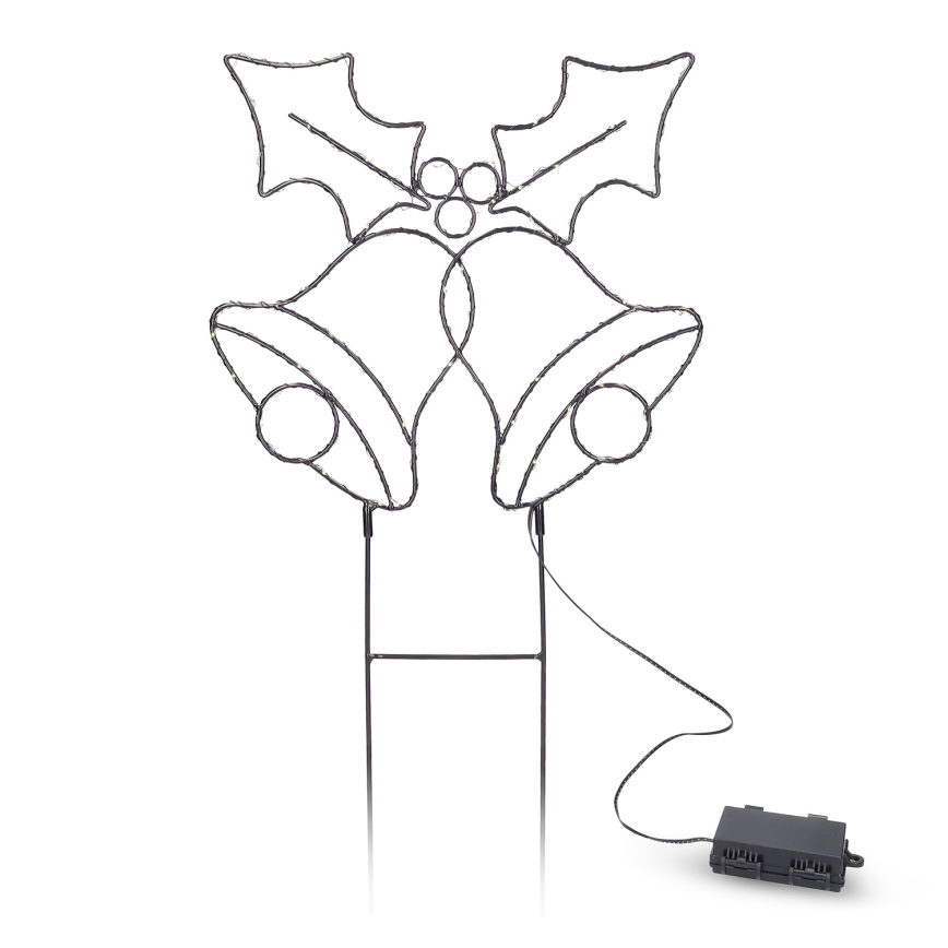 Brilagi - LED-Weihnachtsdekoration LED/3xAA IP44 Glöckchen