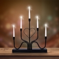 BRILAGI - LED-Weihnachtskerzenhalter LED/2xAA schwarz
