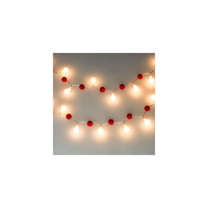 Brilagi - LED-Weihnachtskette 20xLED/2xAA 1,8 m warmweiß