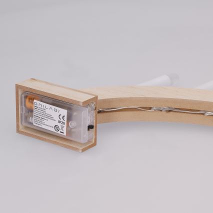 BRILAGI - LED Weihnachtsleuchter 7xLED/2xAA beige/weiß