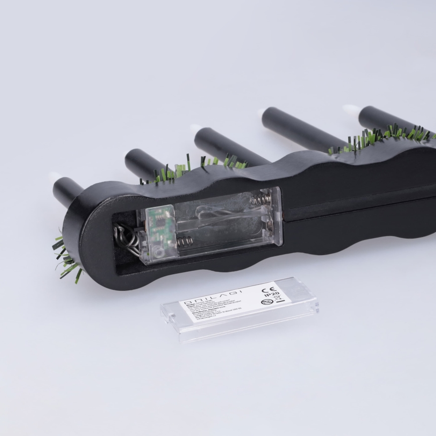 BRILAGI - LED-Weihnachtsleuchter 7xLED/2xAA schwarz