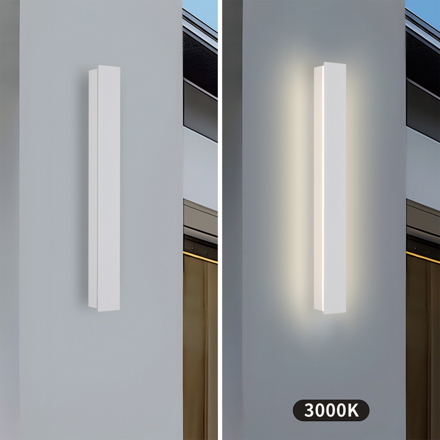 Brilagi - LED-Außenwandleuchte LINEAR LED/12 W/230 V 3000 K IP65 50 cm Weiß CRI 90